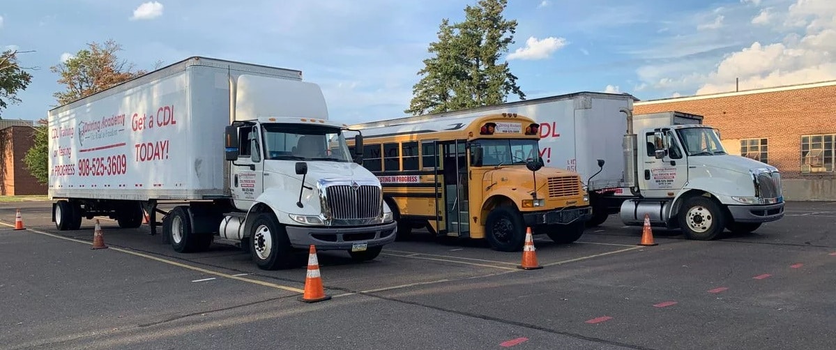 CDL driving academy trucks and buses