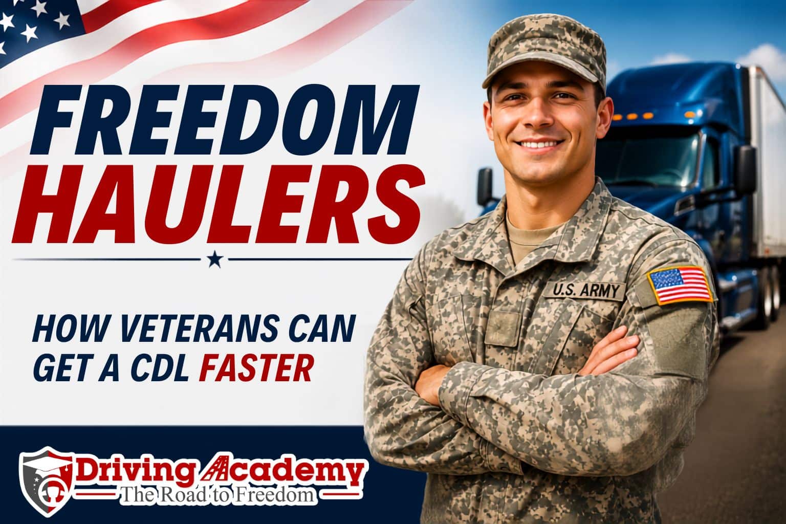 Freedom Haulers: How Veterans Can Get a CDL Faster After Military Service