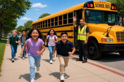 CDL school bus driver