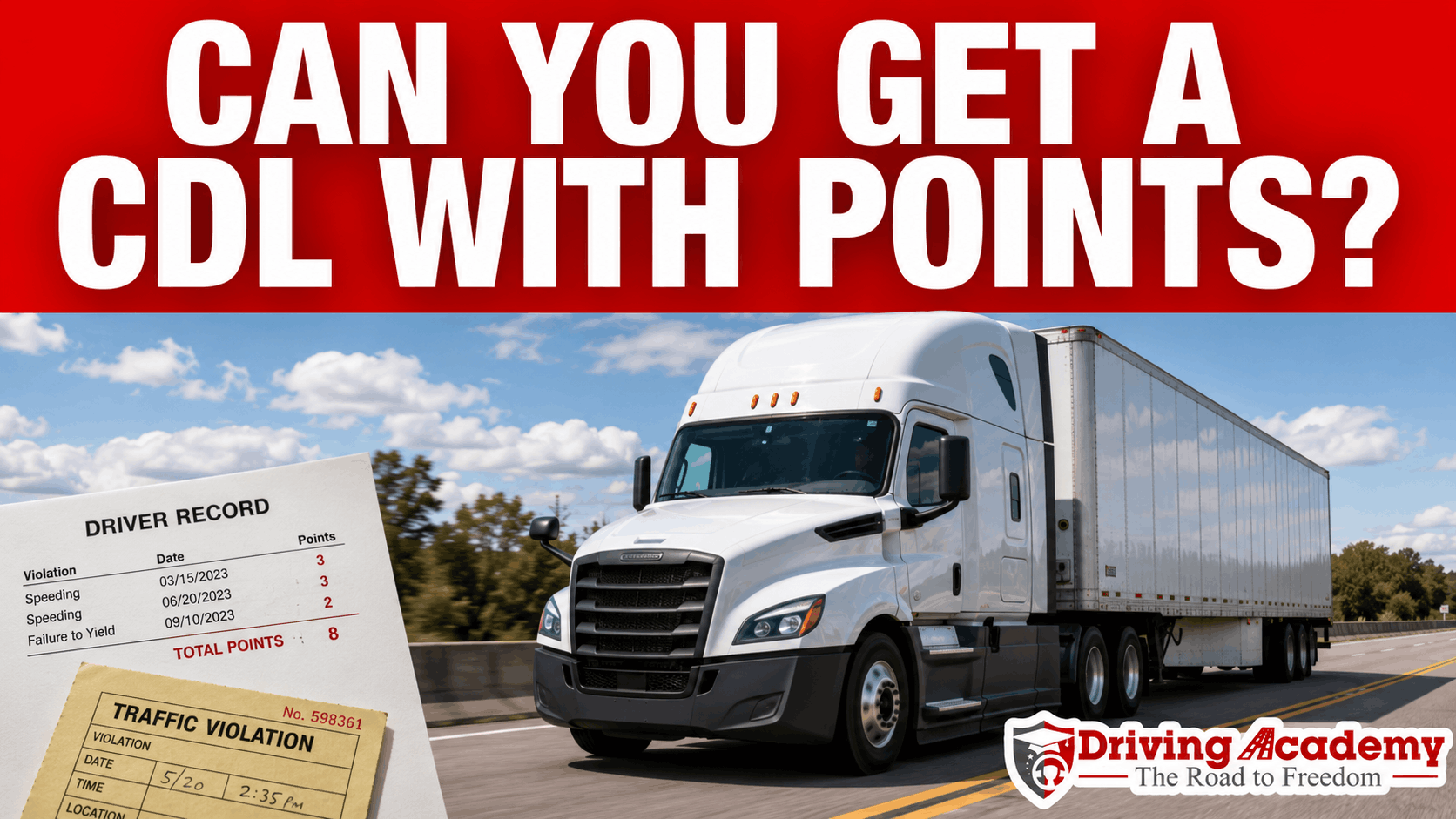 can you get a cdl with points Can You Get A CDL With Points On Your License