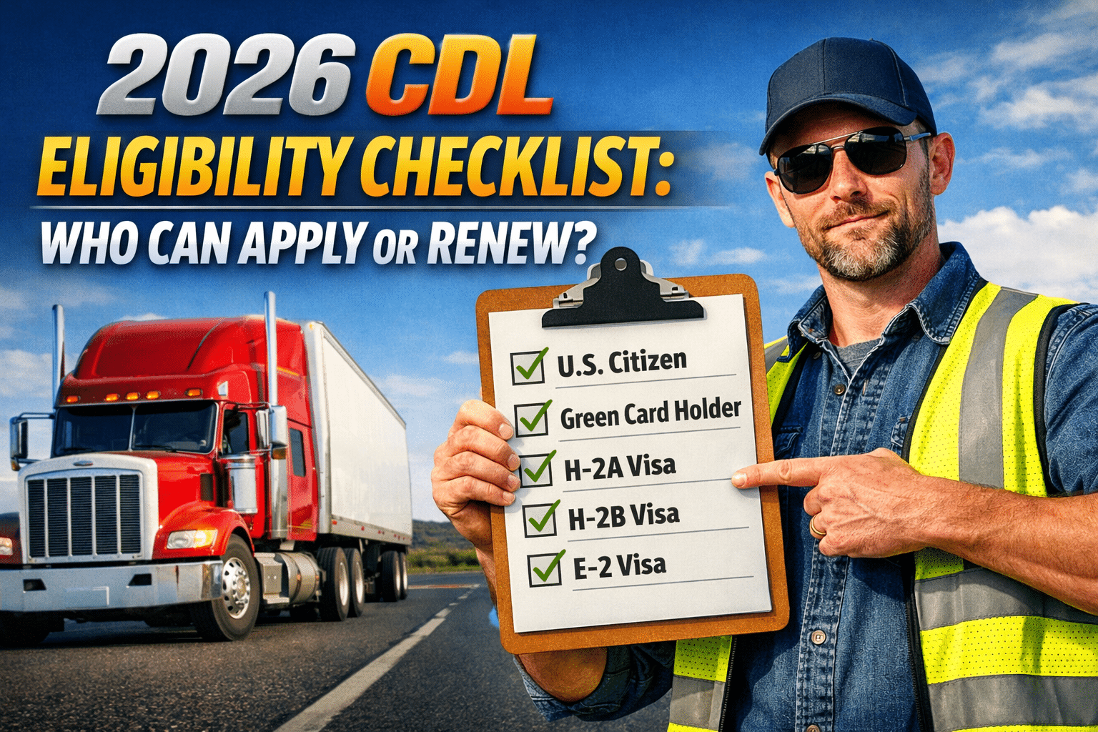 2026 CDL Rule Update: Immigrant Eligibility Checklist for Commercial Driver's License